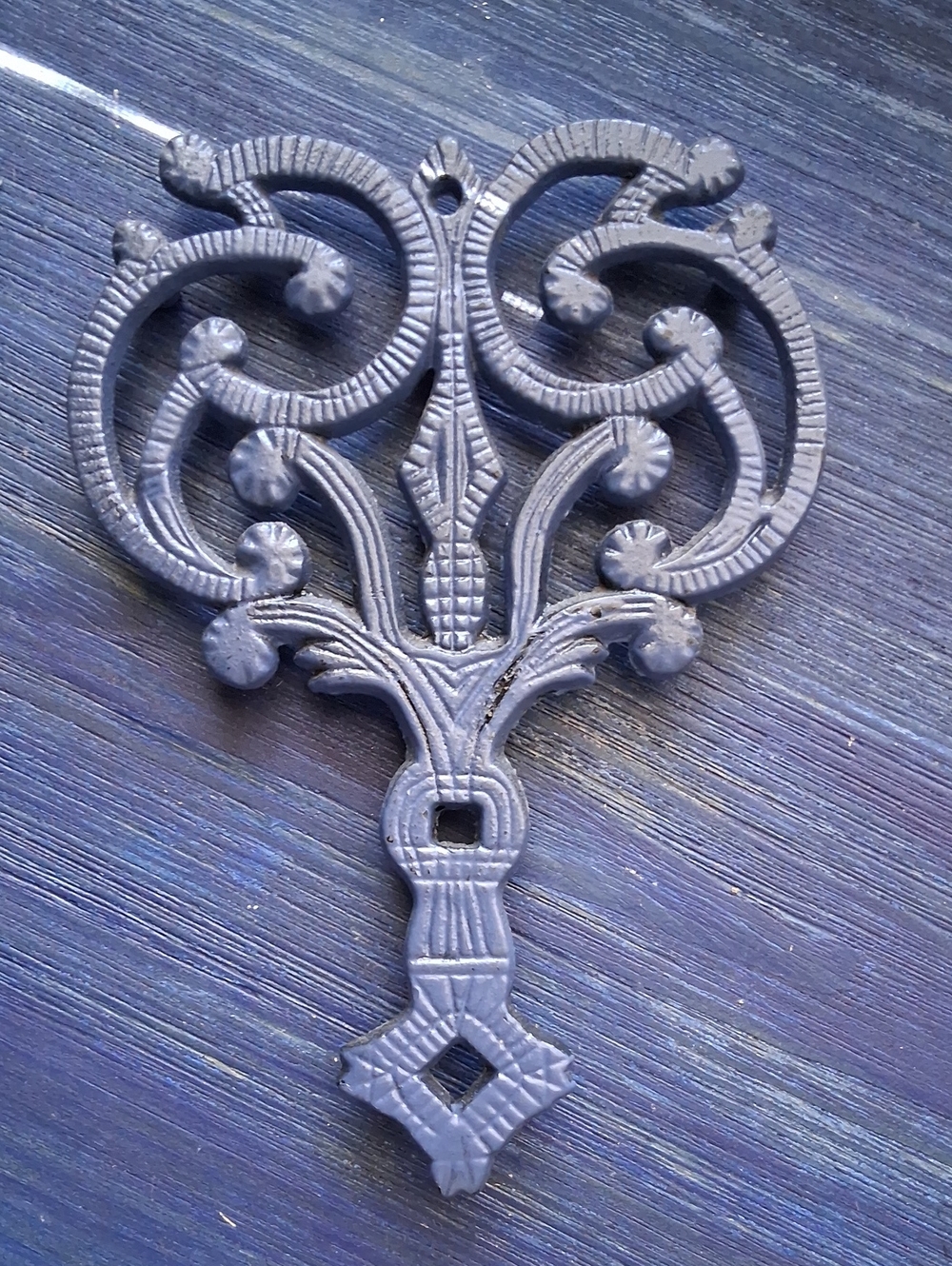 Cast Iron Trivet - Navy Blue